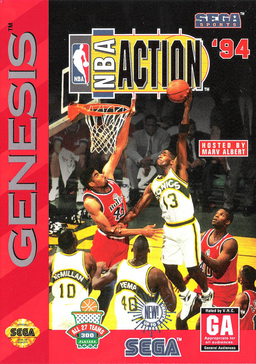 NBA Action 94 box art for Sega Genesis